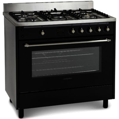 Montpellier RMC90GOK Single Cavity Gas Range Cooker in Black Montpellier RMC90GOK Single Cavity Gas Range Cooker in Black